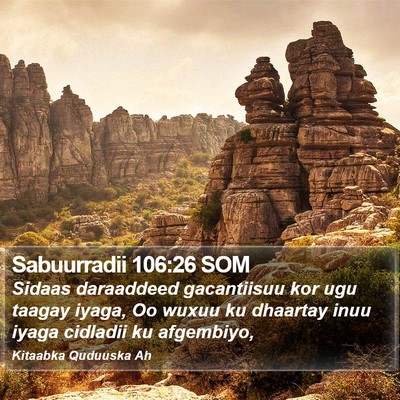 Sabuurradii 106:26 SOM Bible Verse Image