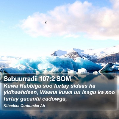 Sabuurradii 107:2 SOM Bible Verse Image
