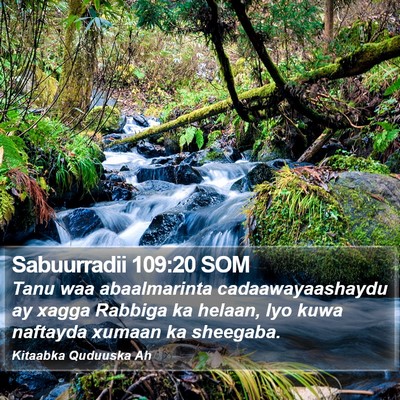 Sabuurradii 109:20 SOM Bible Verse Image