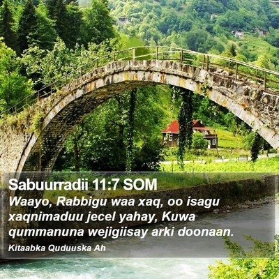 Sabuurradii 11:7 SOM Bible Verse Image