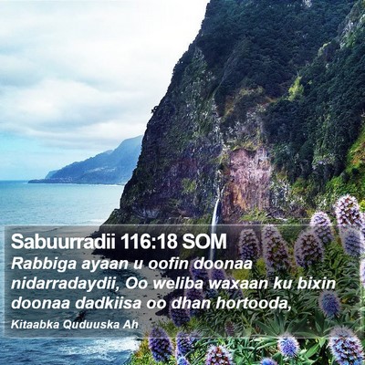 Sabuurradii 116:18 SOM Bible Verse Image