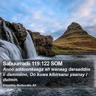 Sabuurradii 119:122 SOM Bible Verse Image