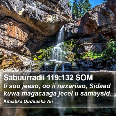 Sabuurradii 119:132 SOM Bible Verse Image