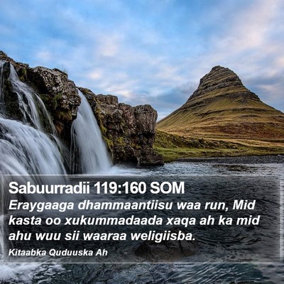 Sabuurradii 119:160 SOM Bible Verse Image