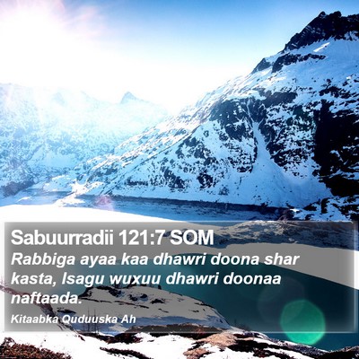 Sabuurradii 121:7 SOM Bible Verse Image
