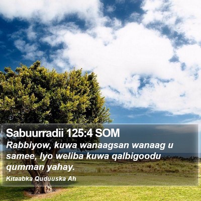 Sabuurradii 125:4 SOM Bible Verse Image
