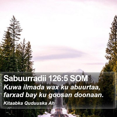 Sabuurradii 126:5 SOM Bible Verse Image