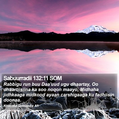 Sabuurradii 132:11 SOM Bible Verse Image