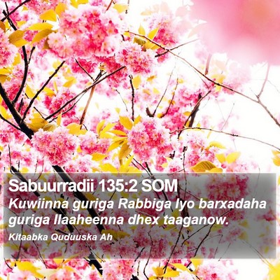 Sabuurradii 135:2 SOM Bible Verse Image