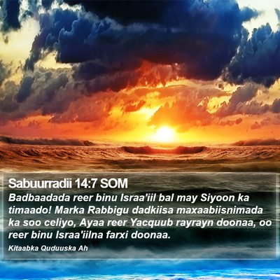 Sabuurradii 14:7 SOM Bible Verse Image