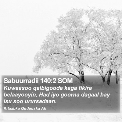 Sabuurradii 140:2 SOM Bible Verse Image