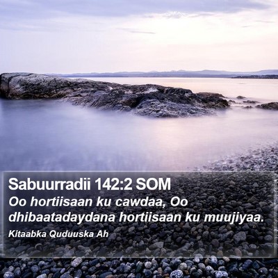 Sabuurradii 142:2 SOM Bible Verse Image