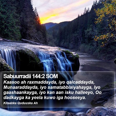 Sabuurradii 144:2 SOM Bible Verse Image