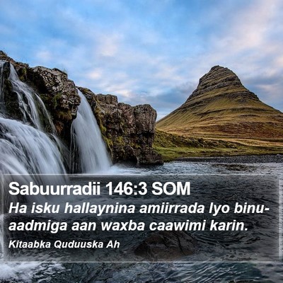 Sabuurradii 146:3 SOM Bible Verse Image