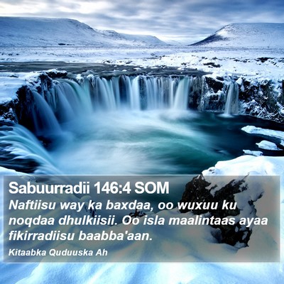 Sabuurradii 146:4 SOM Bible Verse Image