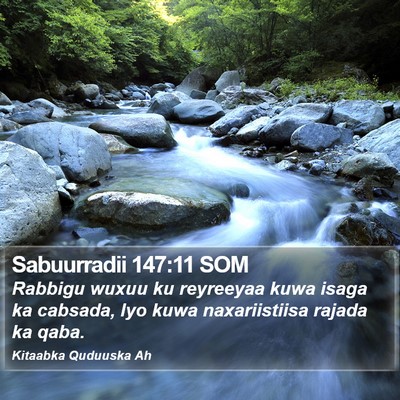 Sabuurradii 147:11 SOM Bible Verse Image