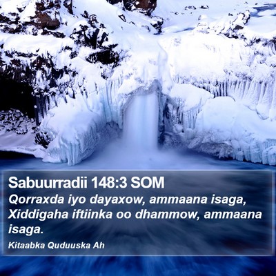 Sabuurradii 148:3 SOM Bible Verse Image