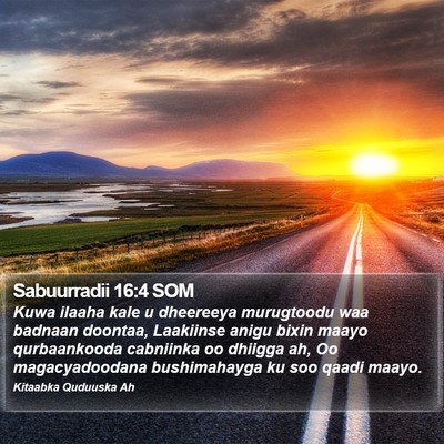 Sabuurradii 16:4 SOM Bible Verse Image