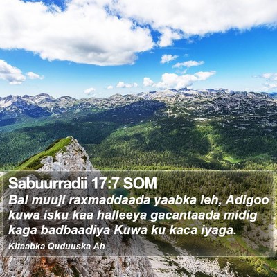 Sabuurradii 17:7 SOM Bible Verse Image