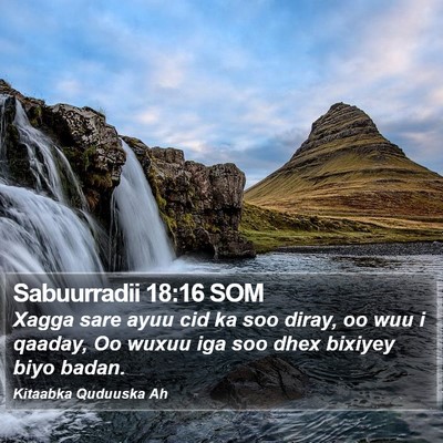 Sabuurradii 18:16 SOM Bible Verse Image