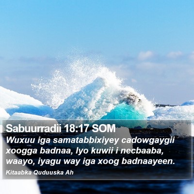 Sabuurradii 18:17 SOM Bible Verse Image