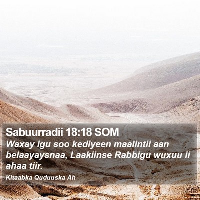 Sabuurradii 18:18 SOM Bible Verse Image