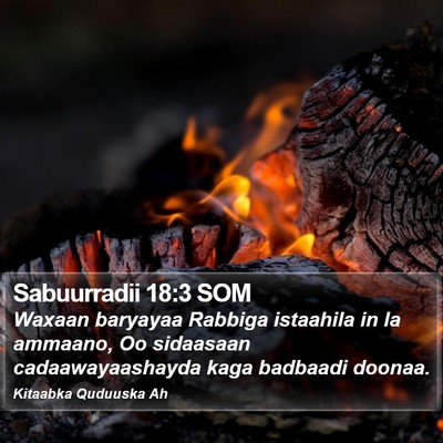 Sabuurradii 18:3 SOM Bible Verse Image