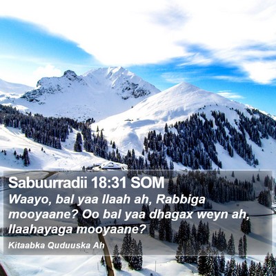 Sabuurradii 18:31 SOM Bible Verse Image