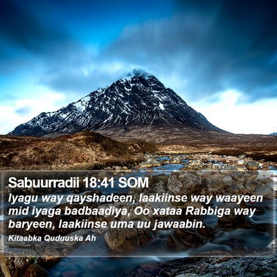 Sabuurradii 18:41 SOM Bible Verse Image