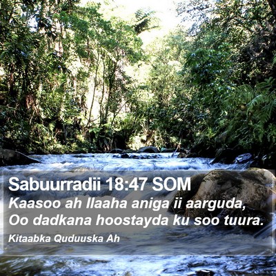 Sabuurradii 18:47 SOM Bible Verse Image