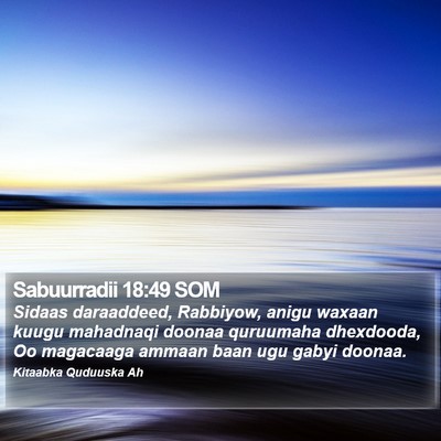 Sabuurradii 18:49 SOM Bible Verse Image