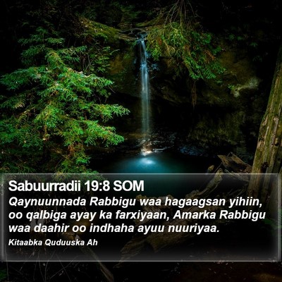 Sabuurradii 19:8 SOM Bible Verse Image