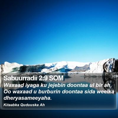 Sabuurradii 2:9 SOM Bible Verse Image