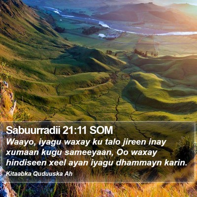 Sabuurradii 21:11 SOM Bible Verse Image