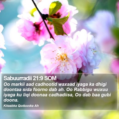 Sabuurradii 21:9 SOM Bible Verse Image