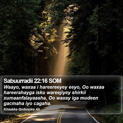 Sabuurradii 22:16 SOM Bible Verse Image