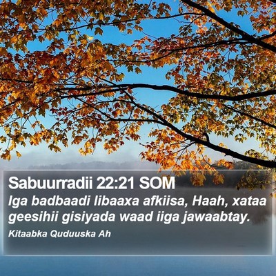 Sabuurradii 22:21 SOM Bible Verse Image