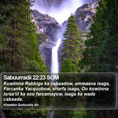 Sabuurradii 22:23 SOM Bible Verse Image