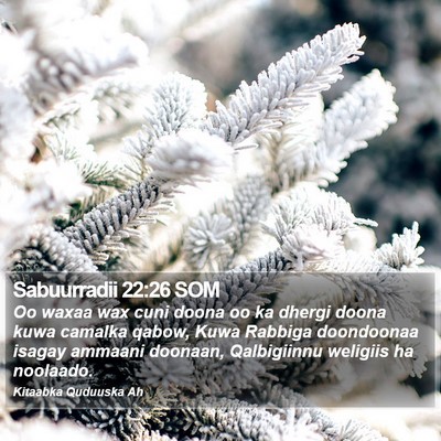 Sabuurradii 22:26 SOM Bible Verse Image
