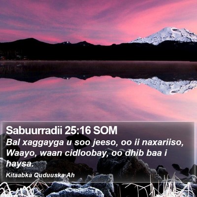 Sabuurradii 25:16 SOM Bible Verse Image
