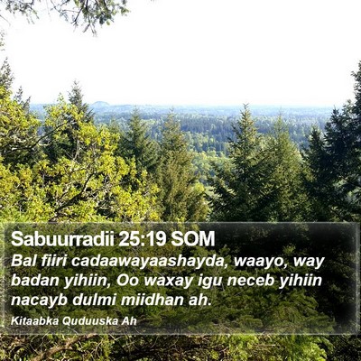 Sabuurradii 25:19 SOM Bible Verse Image