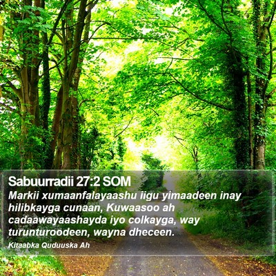 Sabuurradii 27:2 SOM Bible Verse Image