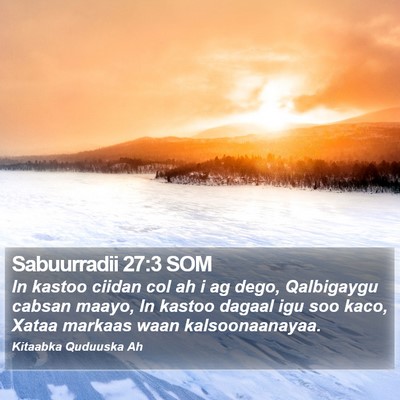 Sabuurradii 27:3 SOM Bible Verse Image