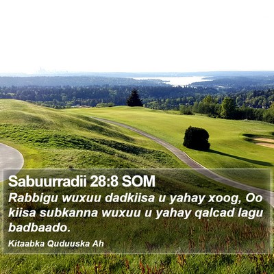 Sabuurradii 28:8 SOM Bible Verse Image