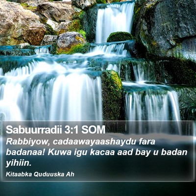 Sabuurradii 3:1 SOM Bible Verse Image