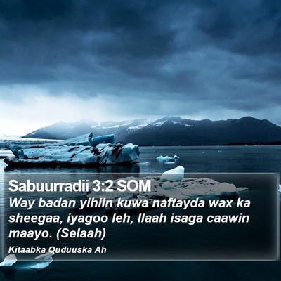 Sabuurradii 3:2 SOM Bible Verse Image