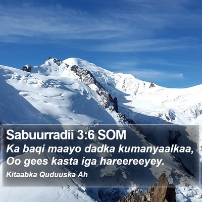 Sabuurradii 3:6 SOM Bible Verse Image