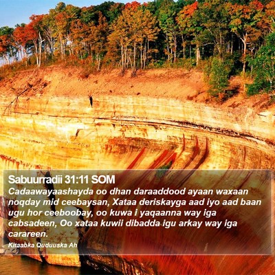 Sabuurradii 31:11 SOM Bible Verse Image