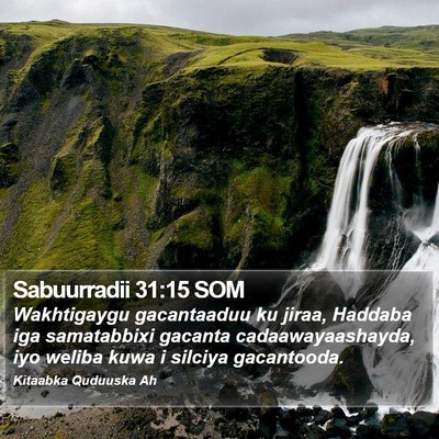 Sabuurradii 31:15 SOM Bible Verse Image
