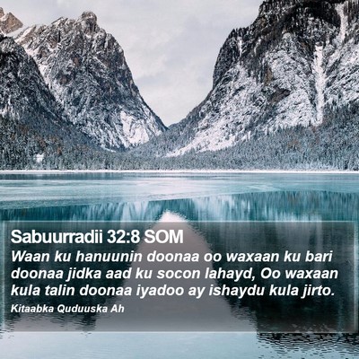 Sabuurradii 32:8 SOM Bible Verse Image
